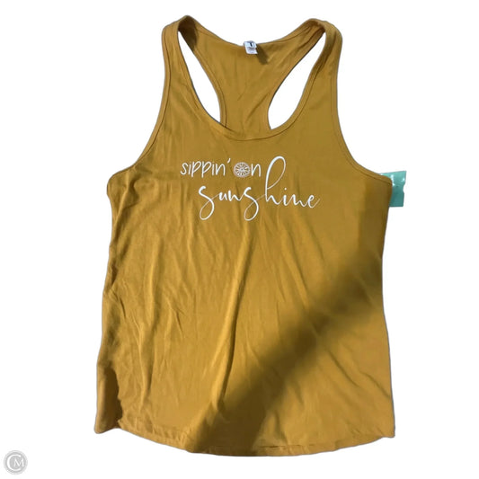 Tank Top By Cme In Yellow, Size: Xxl