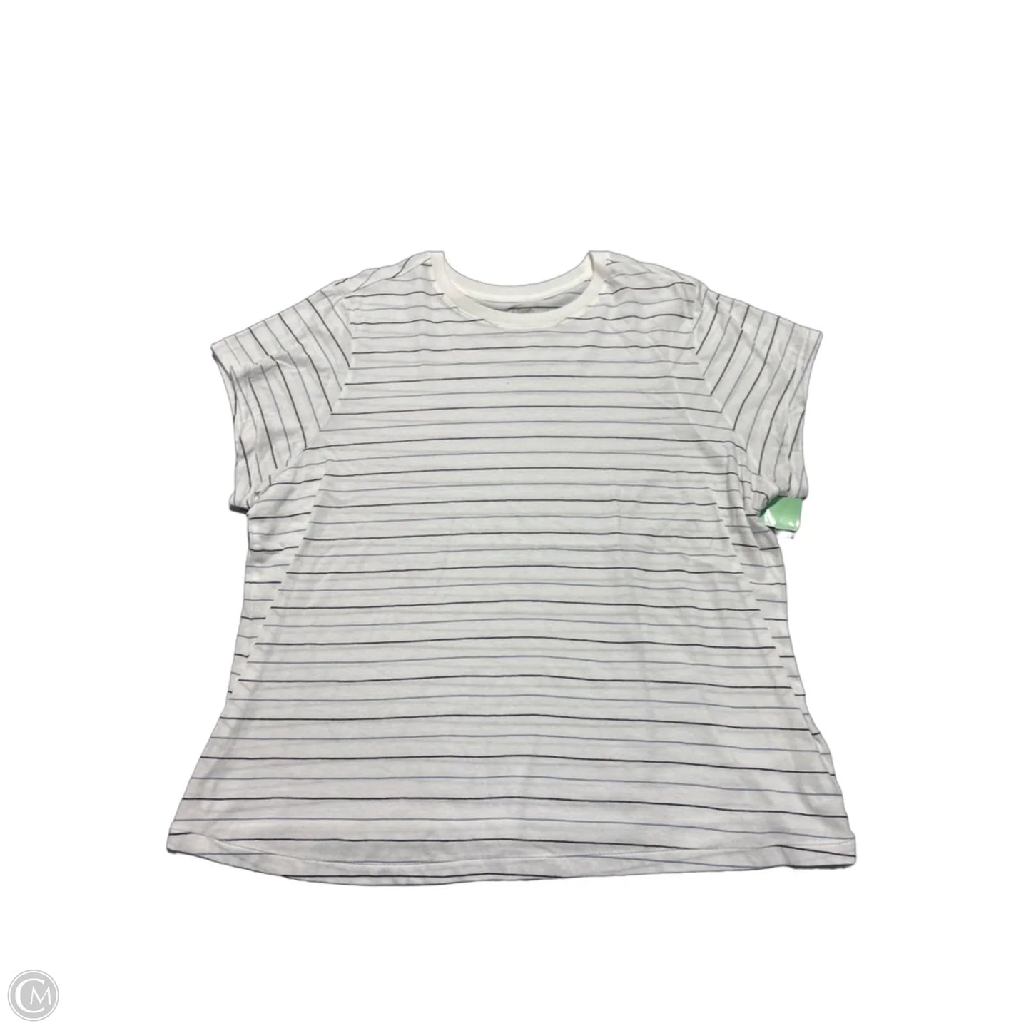 Top Short Sleeve By Universal Thread In Blue & White, Size: Xxl