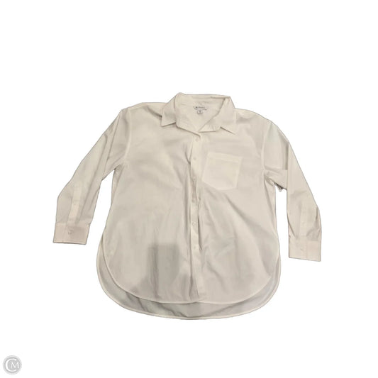 Top Long Sleeve By Athleta In White, Size: Xl