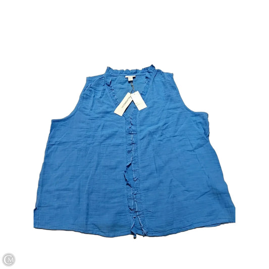 Tank Top By Liz Claiborne In Blue, Size: Xxl