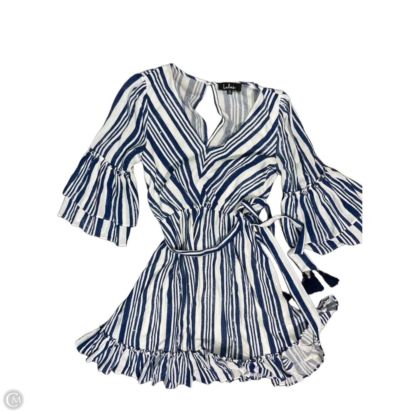 Dress Casual Short By Lulus In Blue & White, Size: Xs