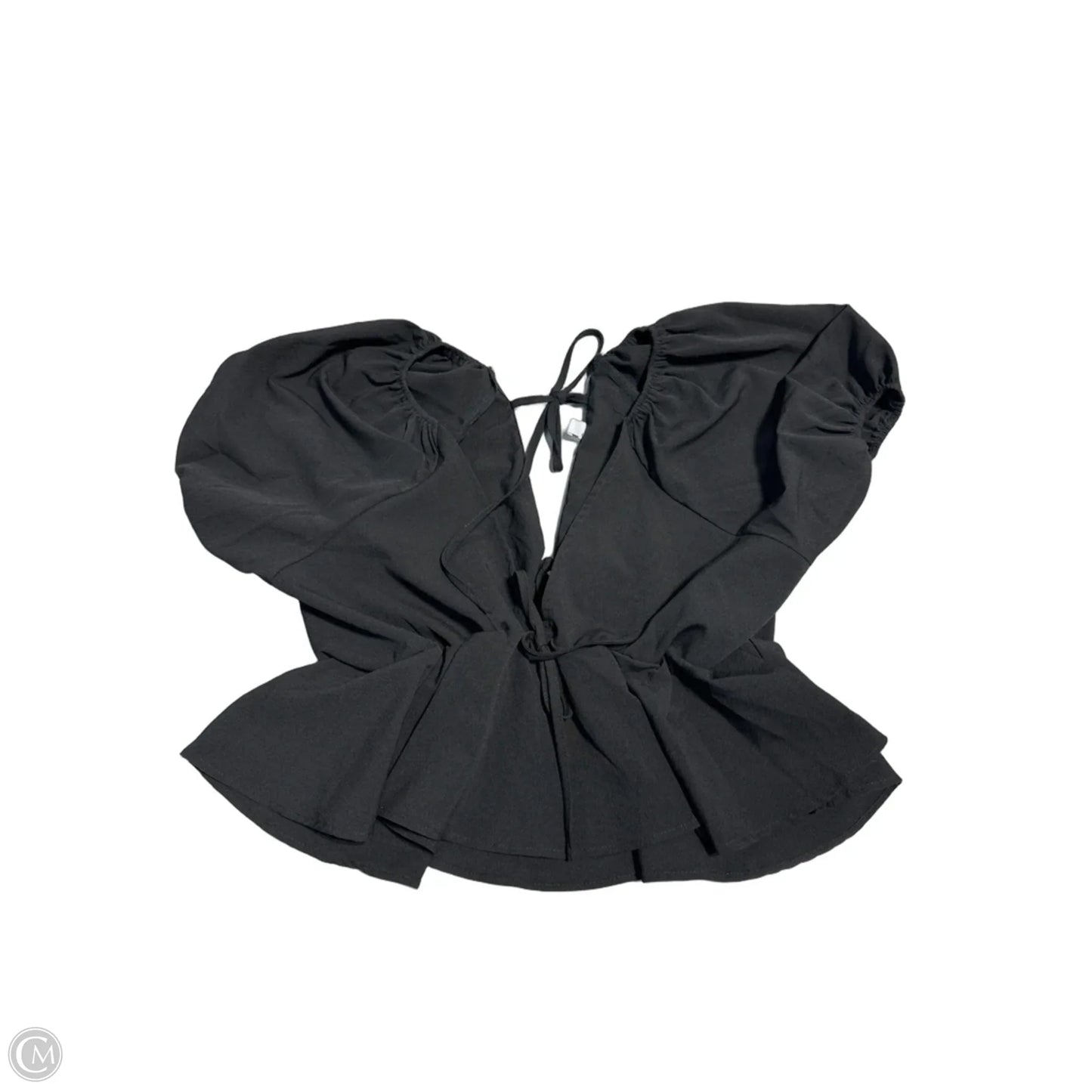 Top Short Sleeve By Cmc In Black, Size: M