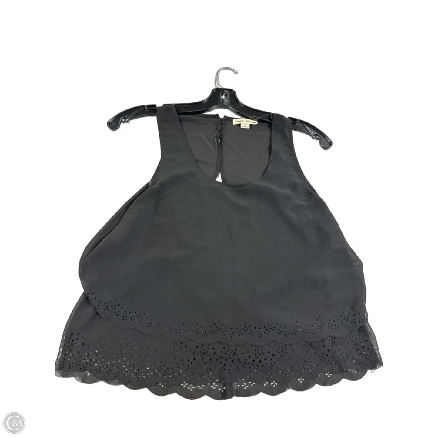 Tank Top By Double Zero In Black, Size: L