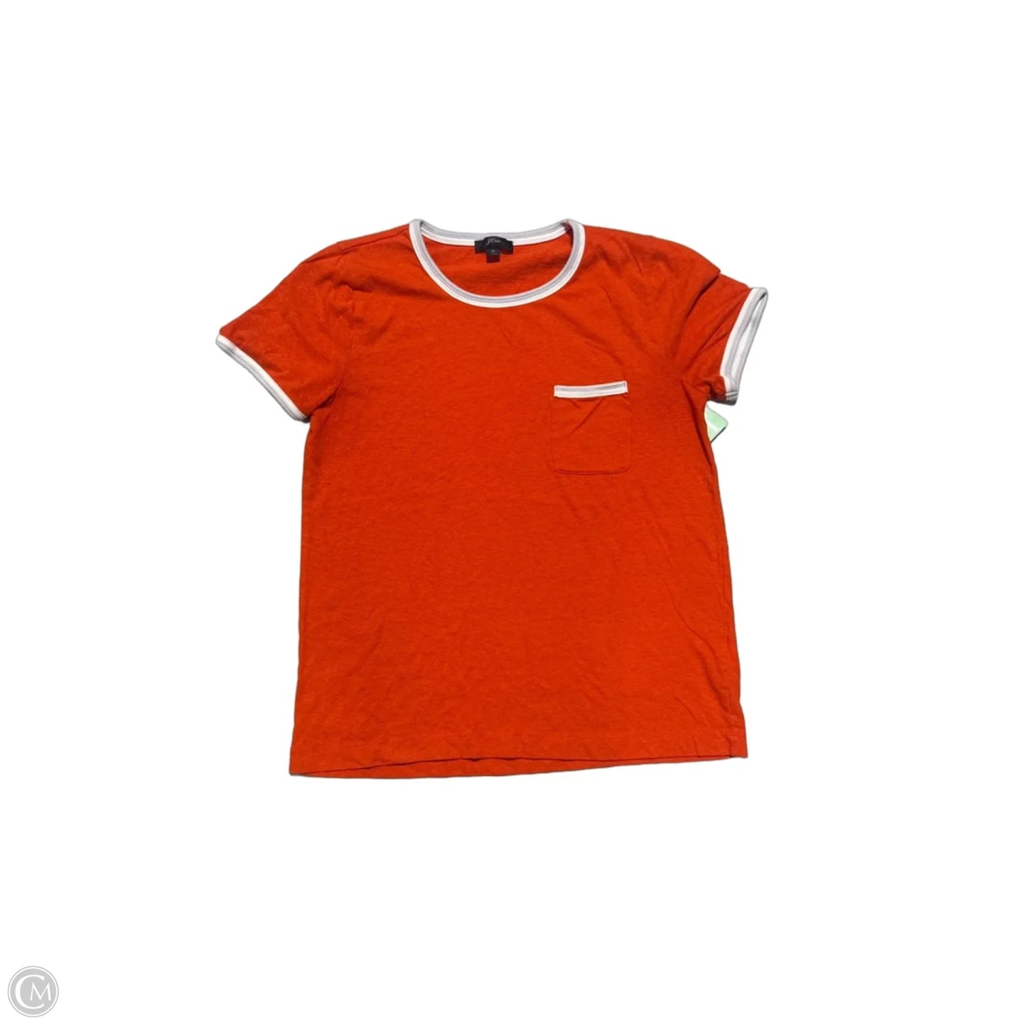 Top Short Sleeve By J. Crew In Orange, Size: M