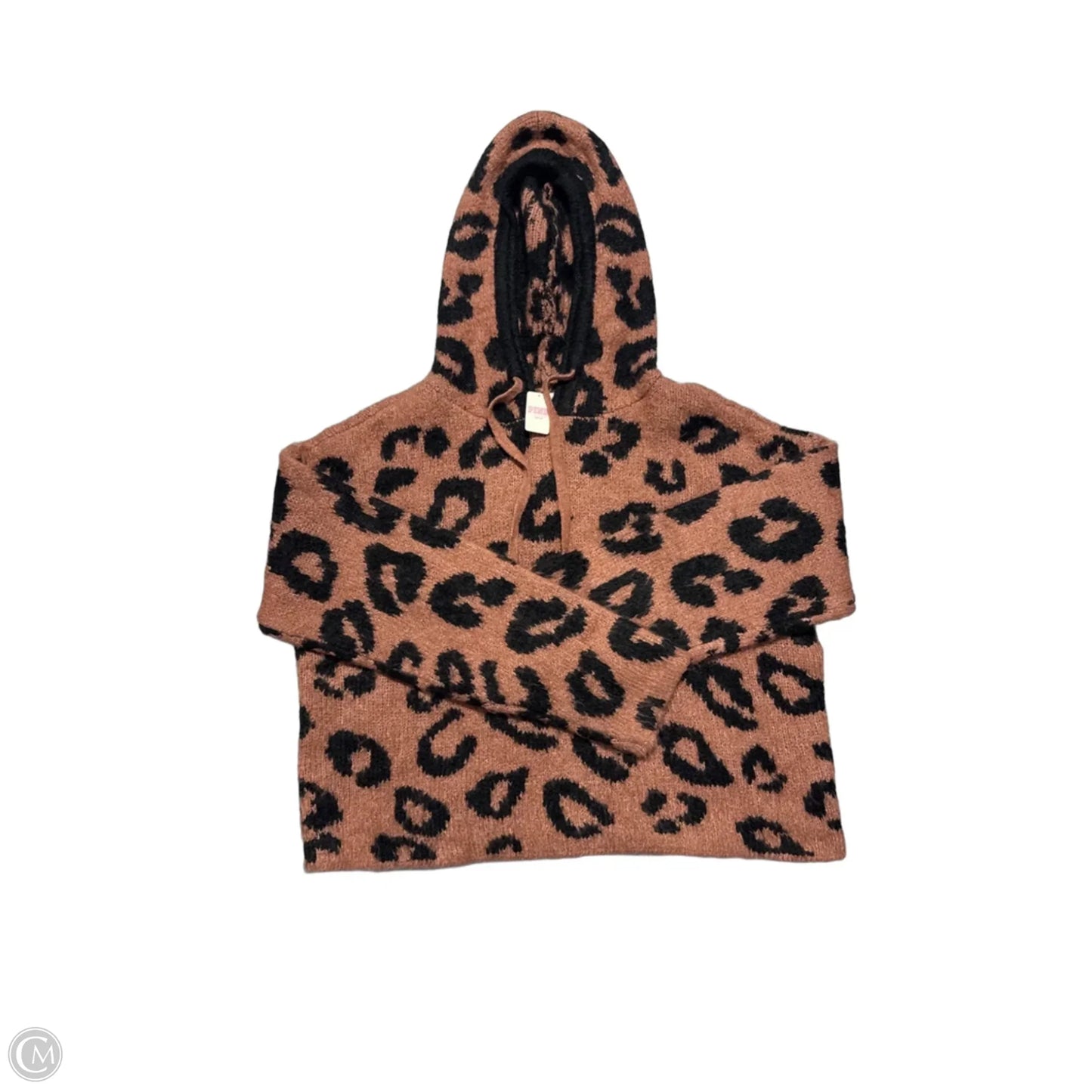 Sweatshirt Hoodie By Victorias Secret In Black & Brown, Size: M