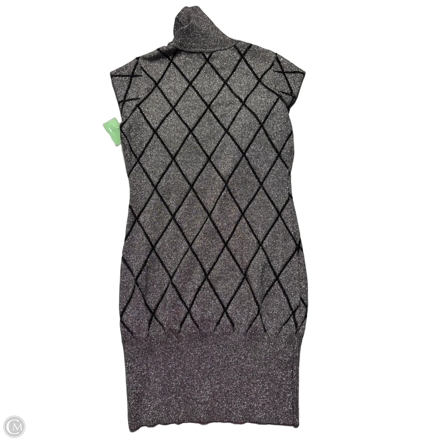 Dress Party Midi By Venus In Black & Silver, Size: L