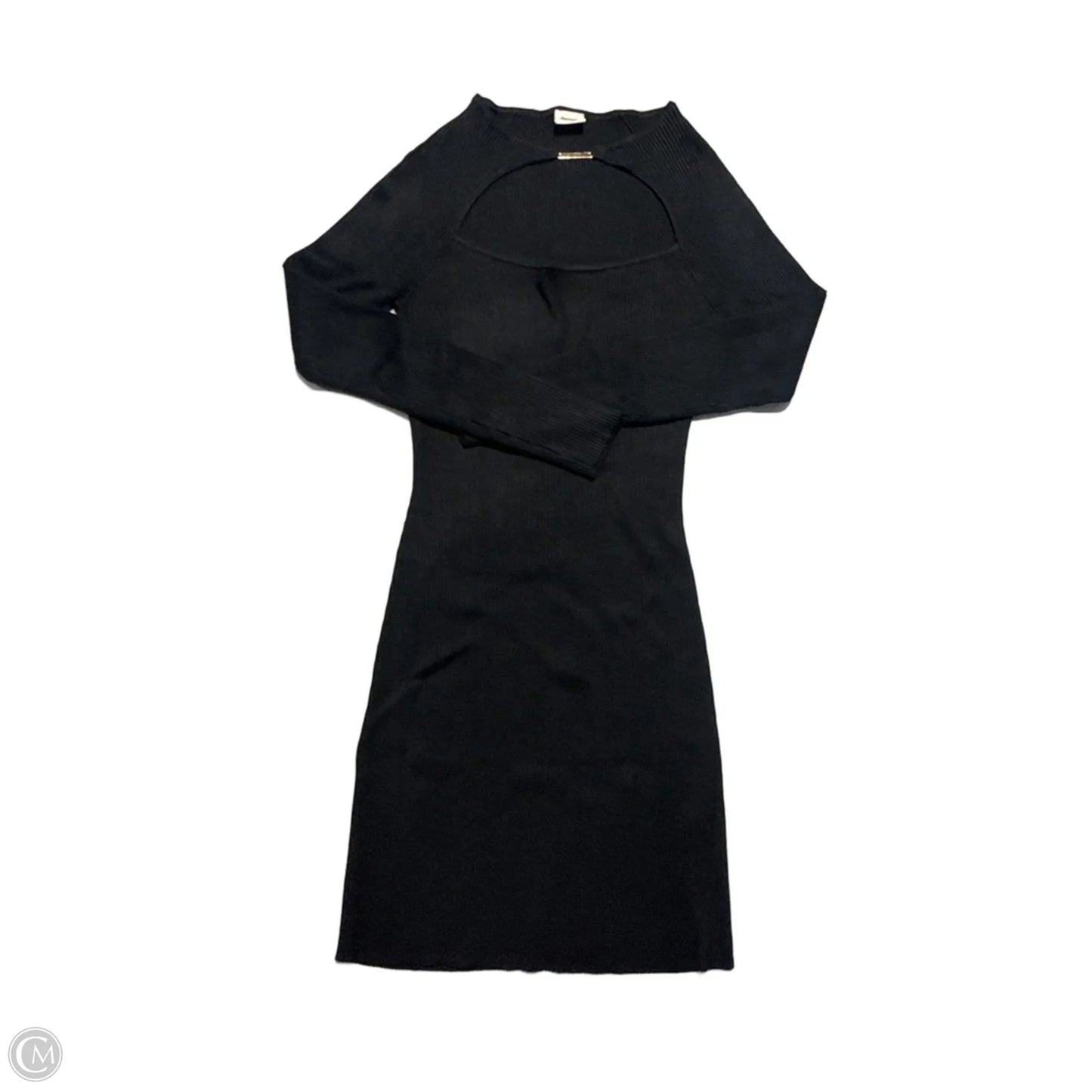 Dress Casual Midi By Abercrombie And Fitch In Black, Size: L