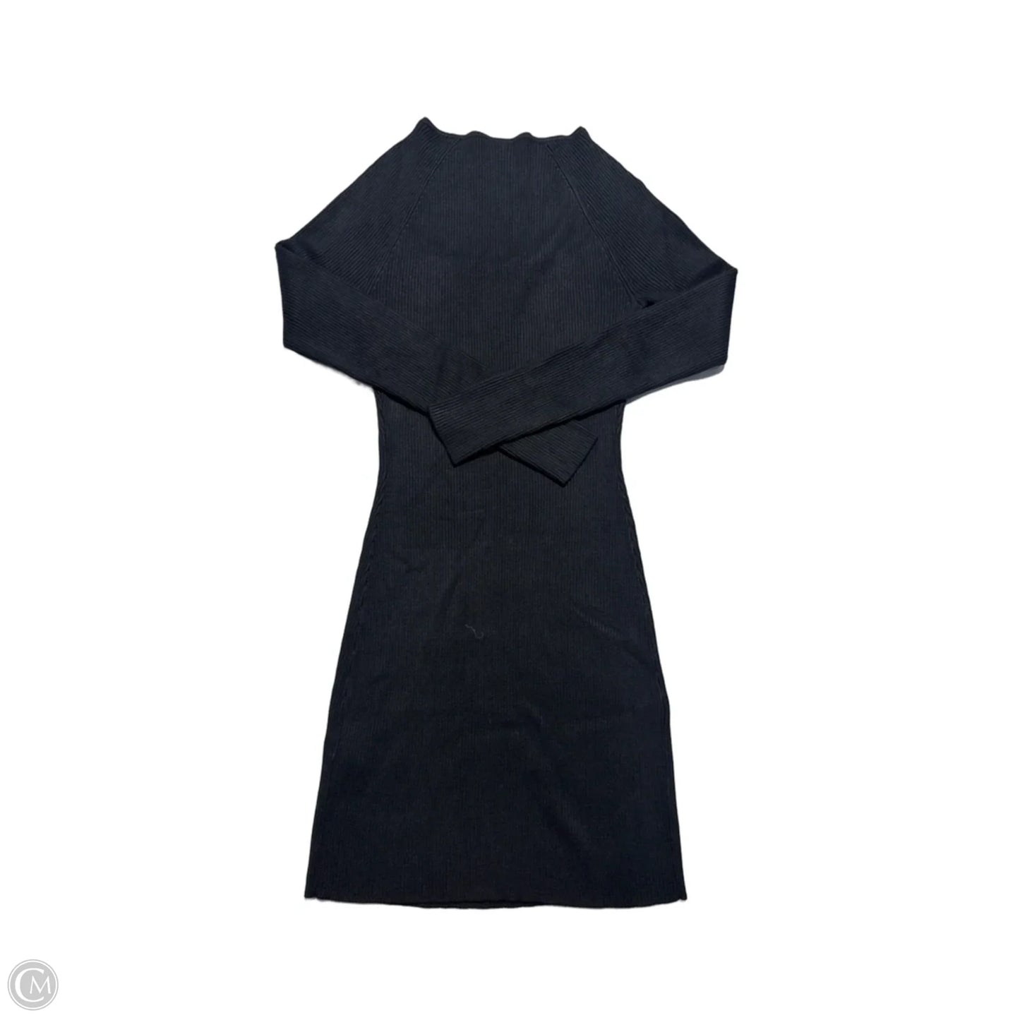 Dress Casual Midi By Abercrombie And Fitch In Black, Size: L