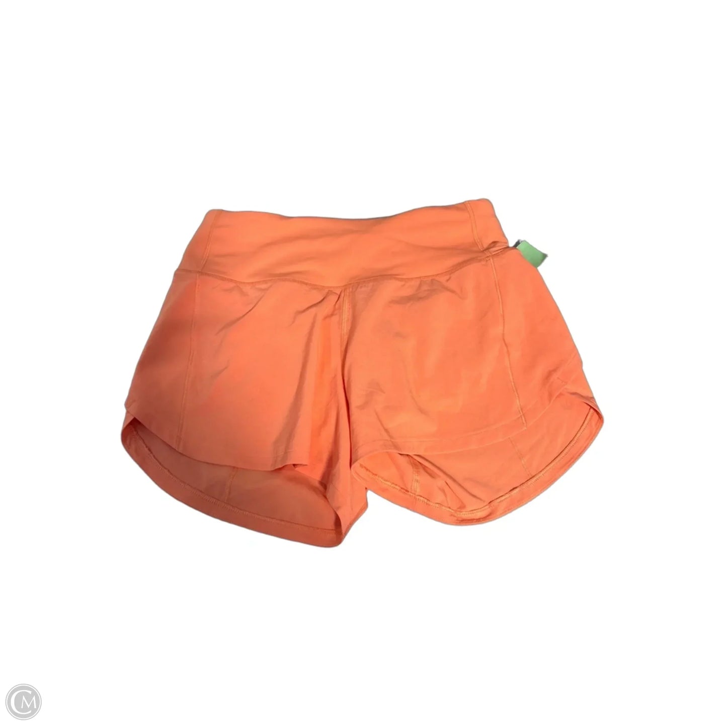 Athletic Shorts By Lululemon In Orange, Size: 2