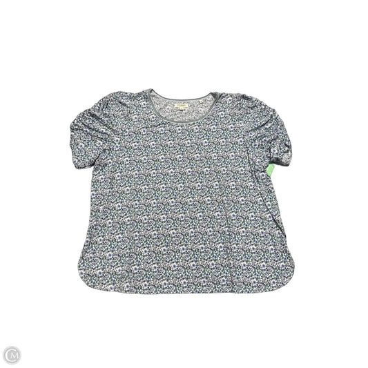 Top Short Sleeve By Max Studio In Green & Purple, Size: 3x