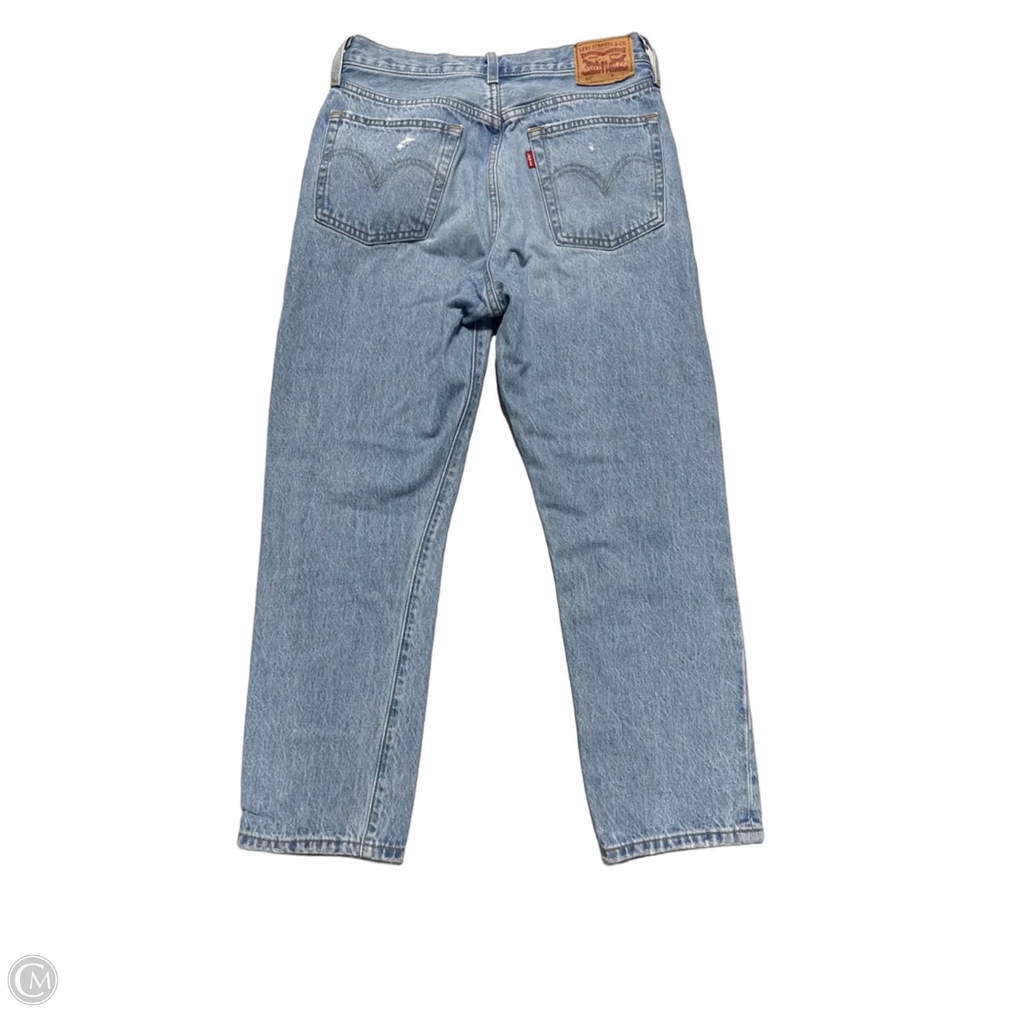 Jeans Straight By Levis In Blue Denim, Size: 4