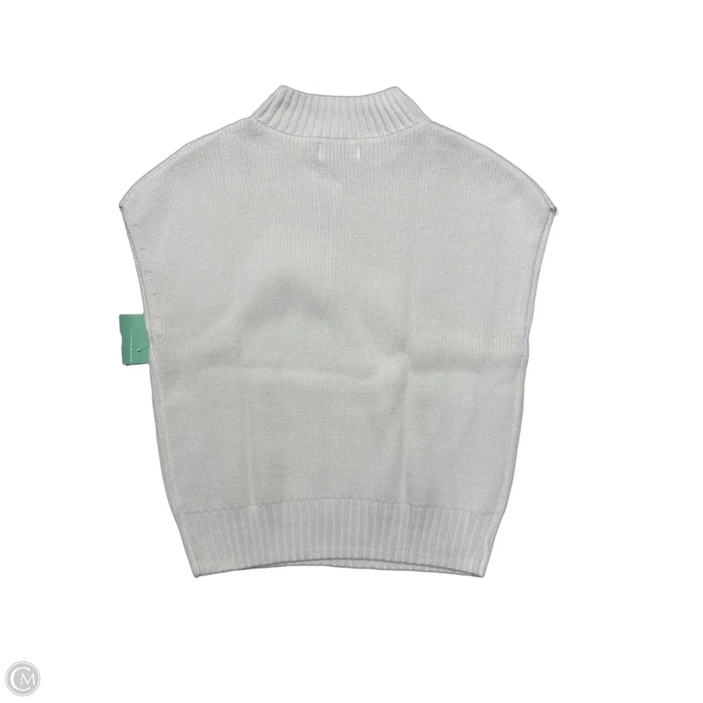 Sweater Short Sleeve By Cmc In Cream, Size: S