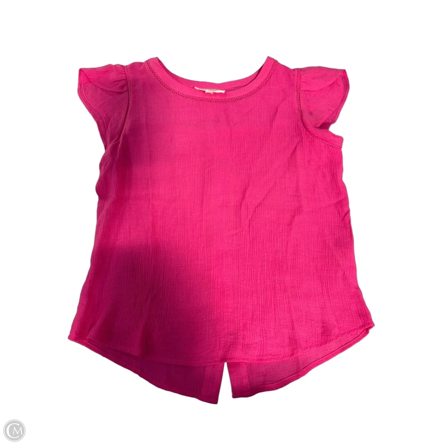 Top Short Sleeve By Sweet Wanderer In Pink, Size: L