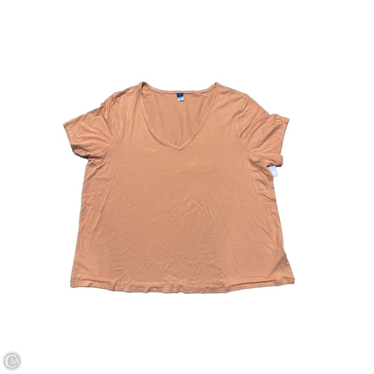 Top Short Sleeve By Old Navy In Orange, Size: Xl
