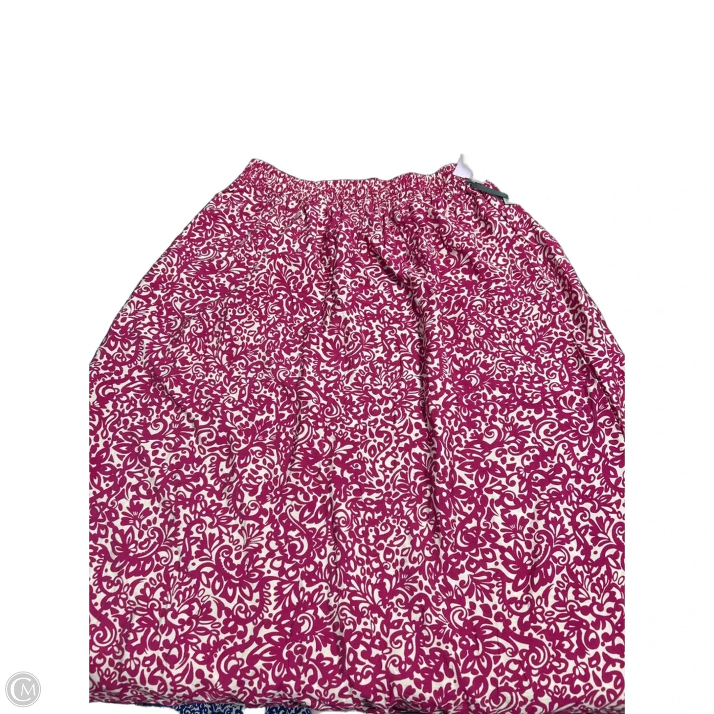 Skirt Maxi By Terra & Sky In Pink & White, Size: L