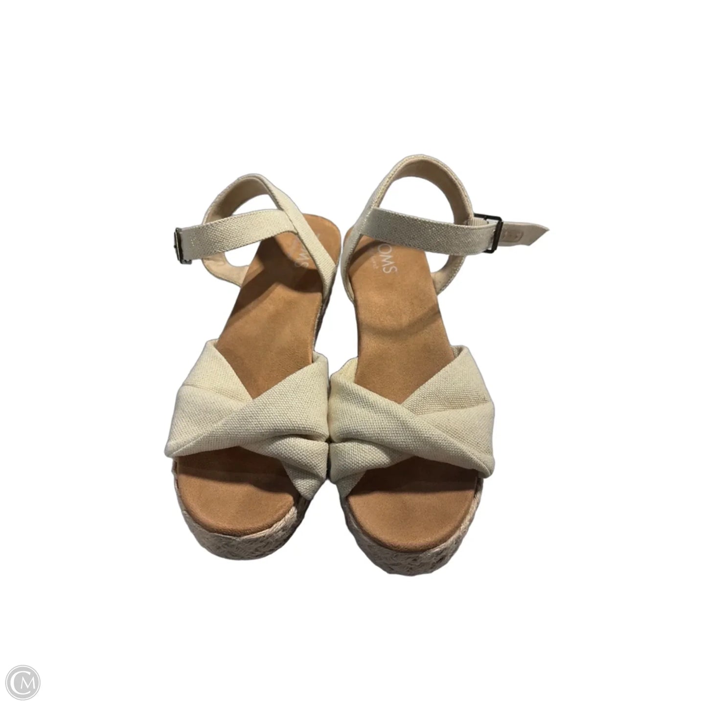 Sandals Flats By Toms In Cream, Size: 10
