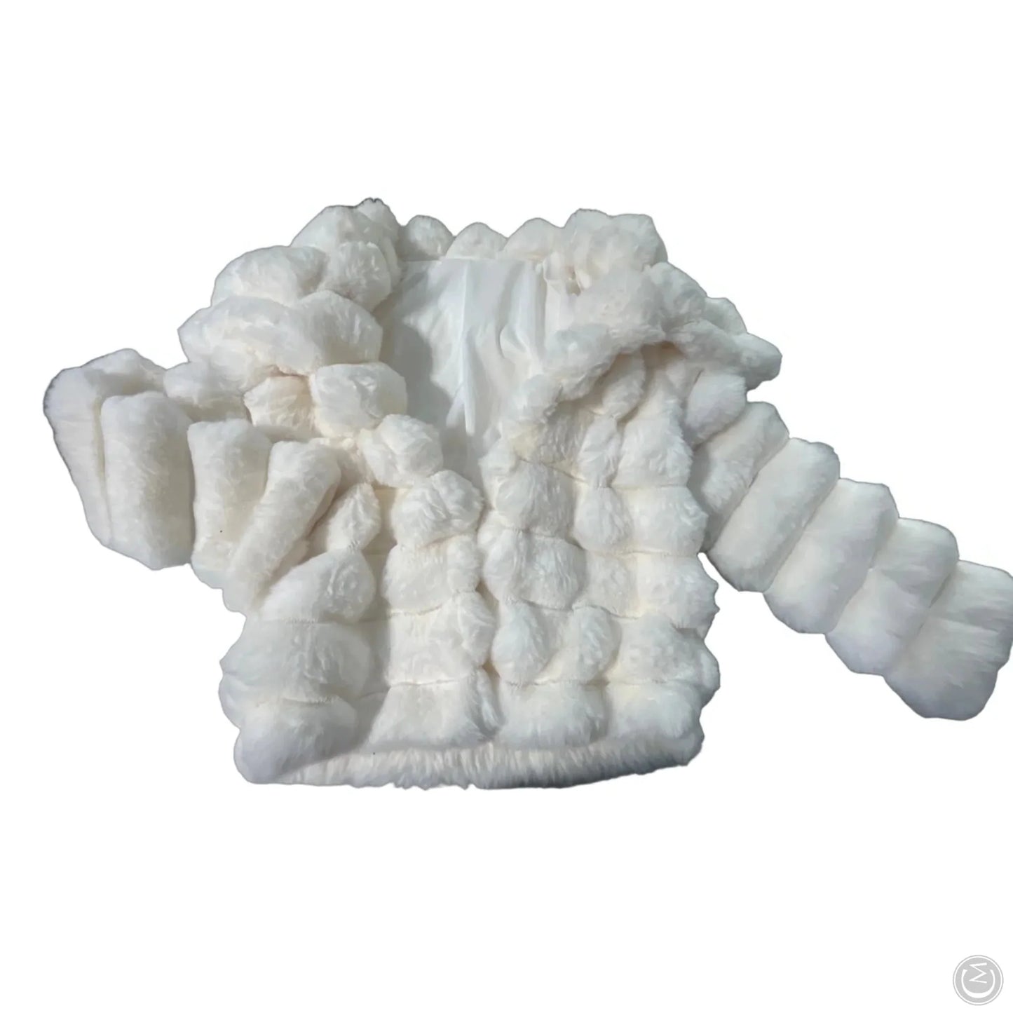 Coat Faux Fur & Sherpa By Shein In White, Size: S