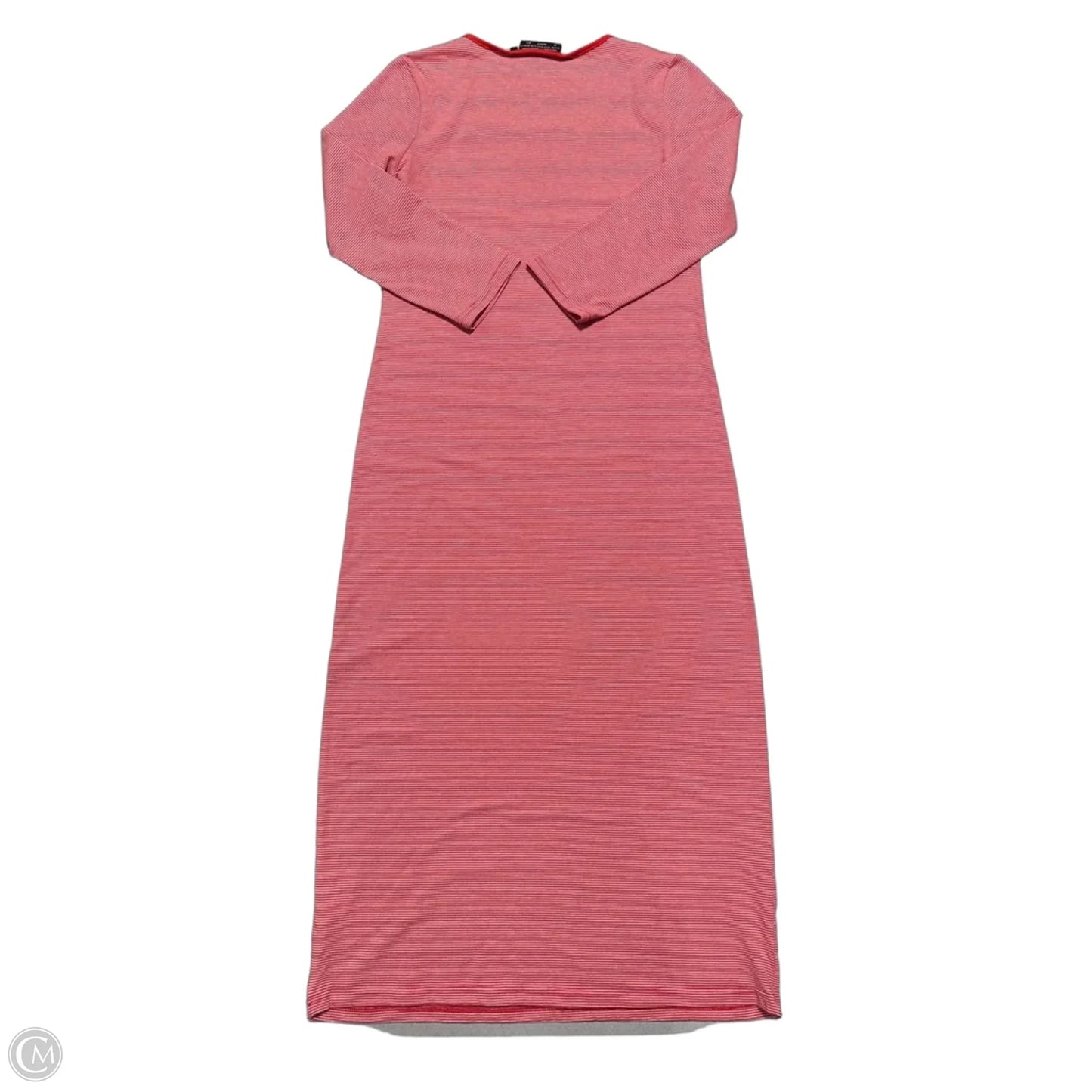 Dress Casual Maxi By Cmc In Red & White, Size: S