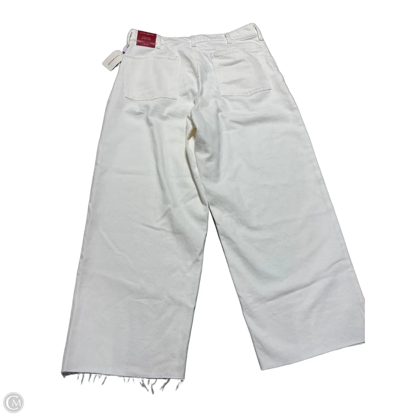 Jeans Wide Leg By Lucky Brand In White, Size: 12