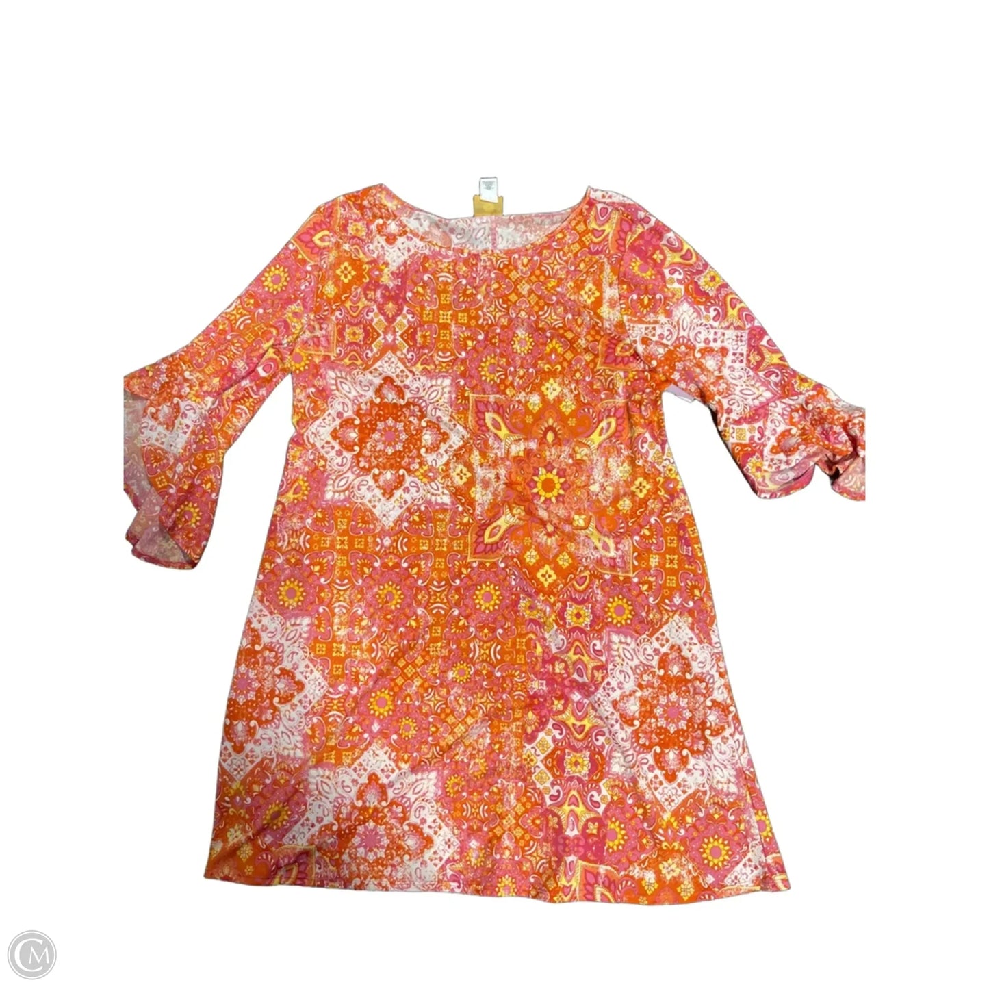 Dress Casual Midi By Ruby Rd In Orange, Size: Xl