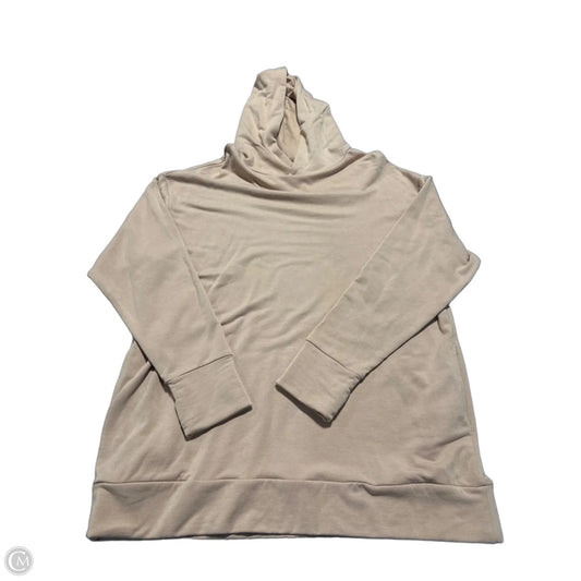 Sweatshirt Hoodie By Aerie In Tan, Size: M