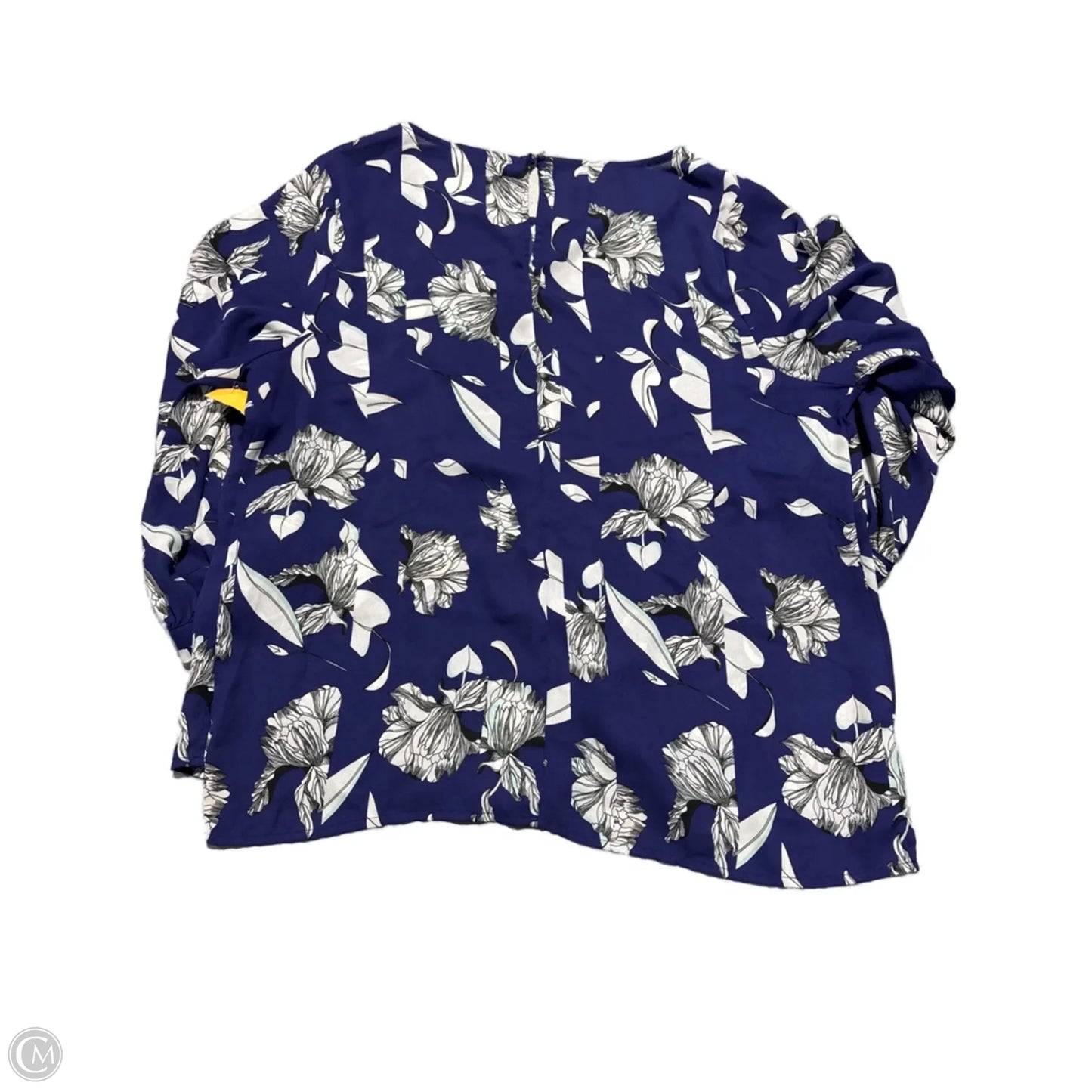 Blouse 3/4 Sleeve By Apt 9 In Blue, Size: L