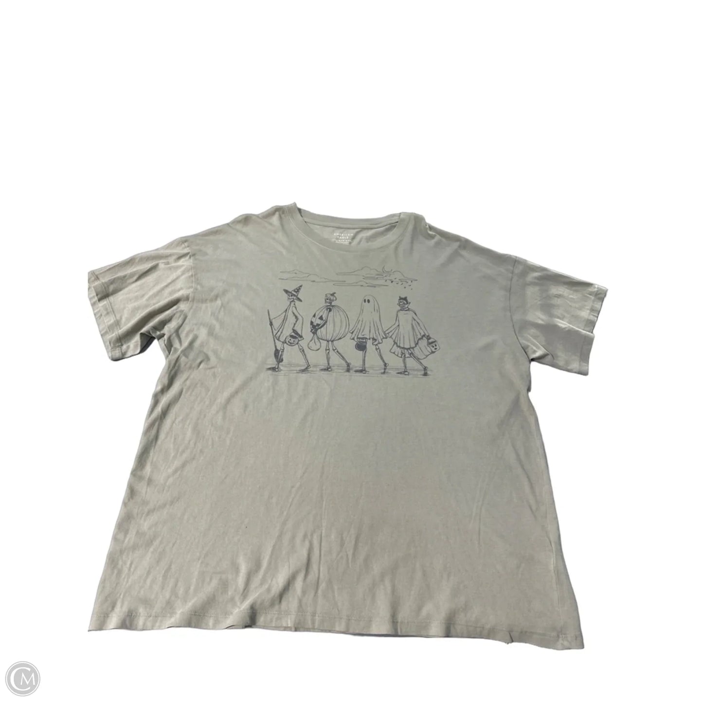 Top Short Sleeve By American Eagle In Green, Size: Xl