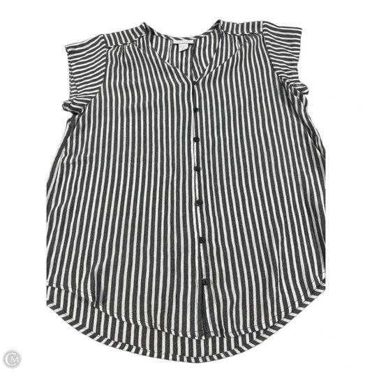 Top Short Sleeve By Liz Claiborne In Striped Pattern, Size: S