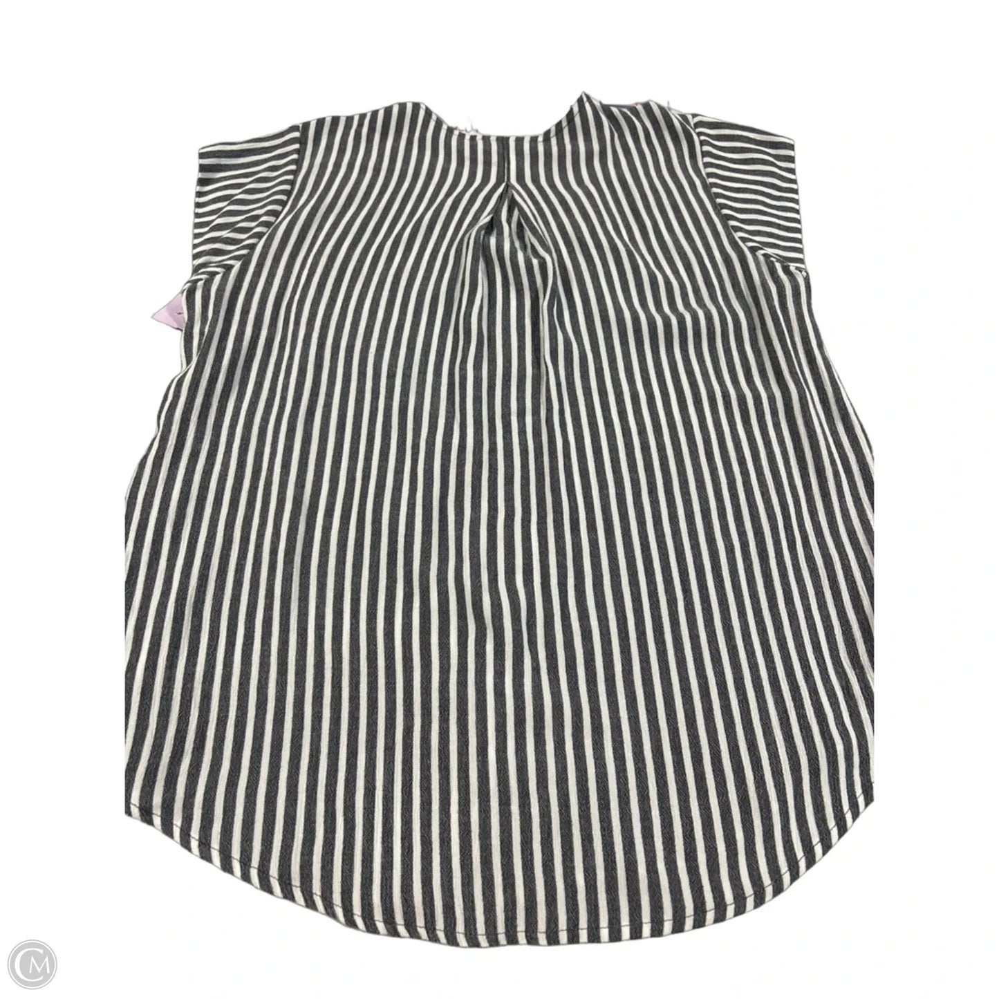 Top Short Sleeve By Liz Claiborne In Striped Pattern, Size: S