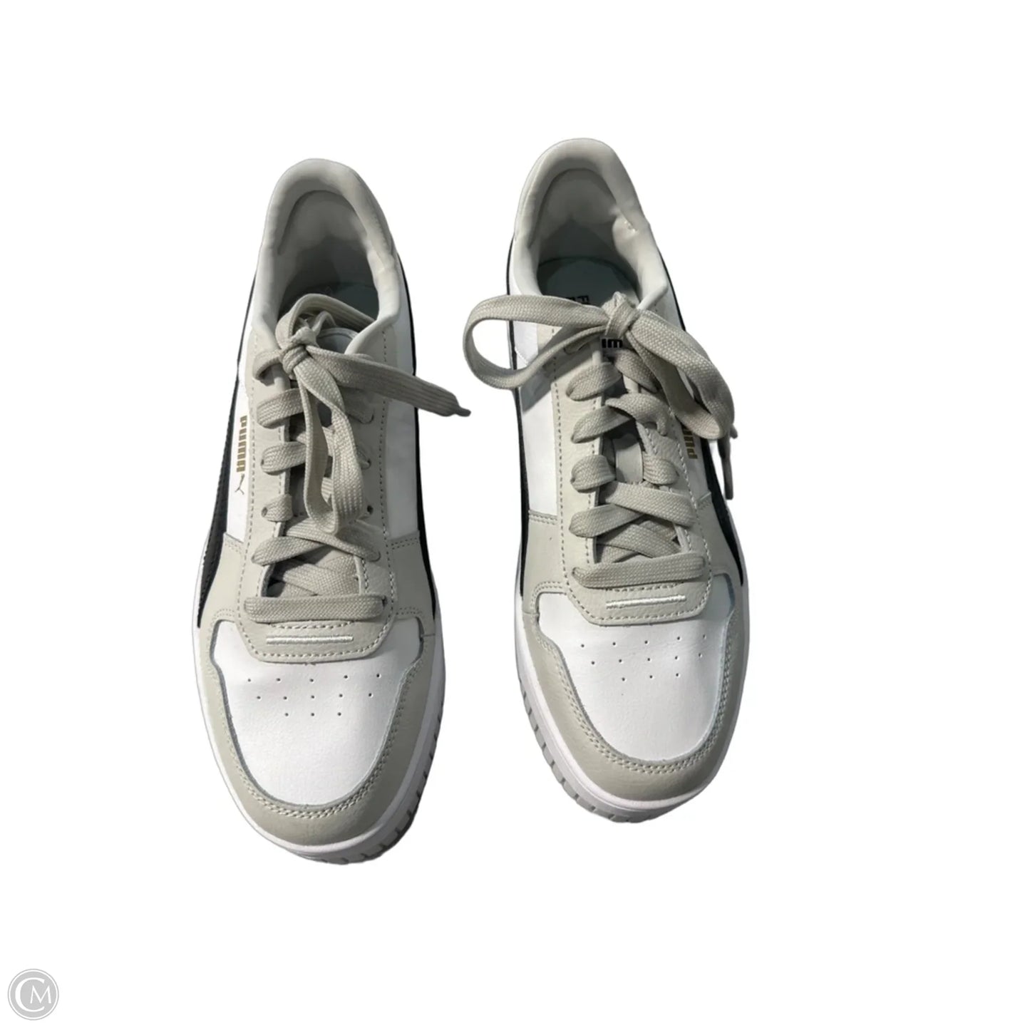 Shoes Sneakers By Puma In Grey & White, Size: 8