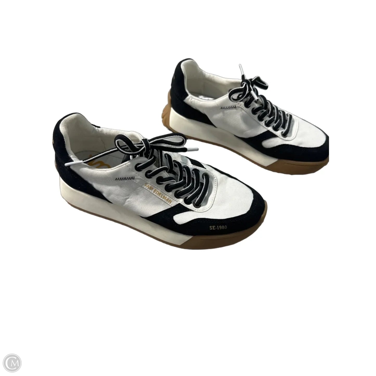 Shoes Sneakers By Sam Edelman In Black & White, Size: 7.5