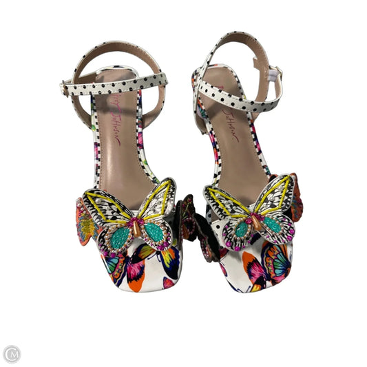 Shoes Heels Block By Betsey Johnson In Multi-colored, Size: 8