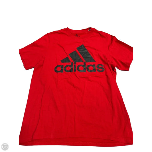 Top Short Sleeve By Adidas In Red, Size: M