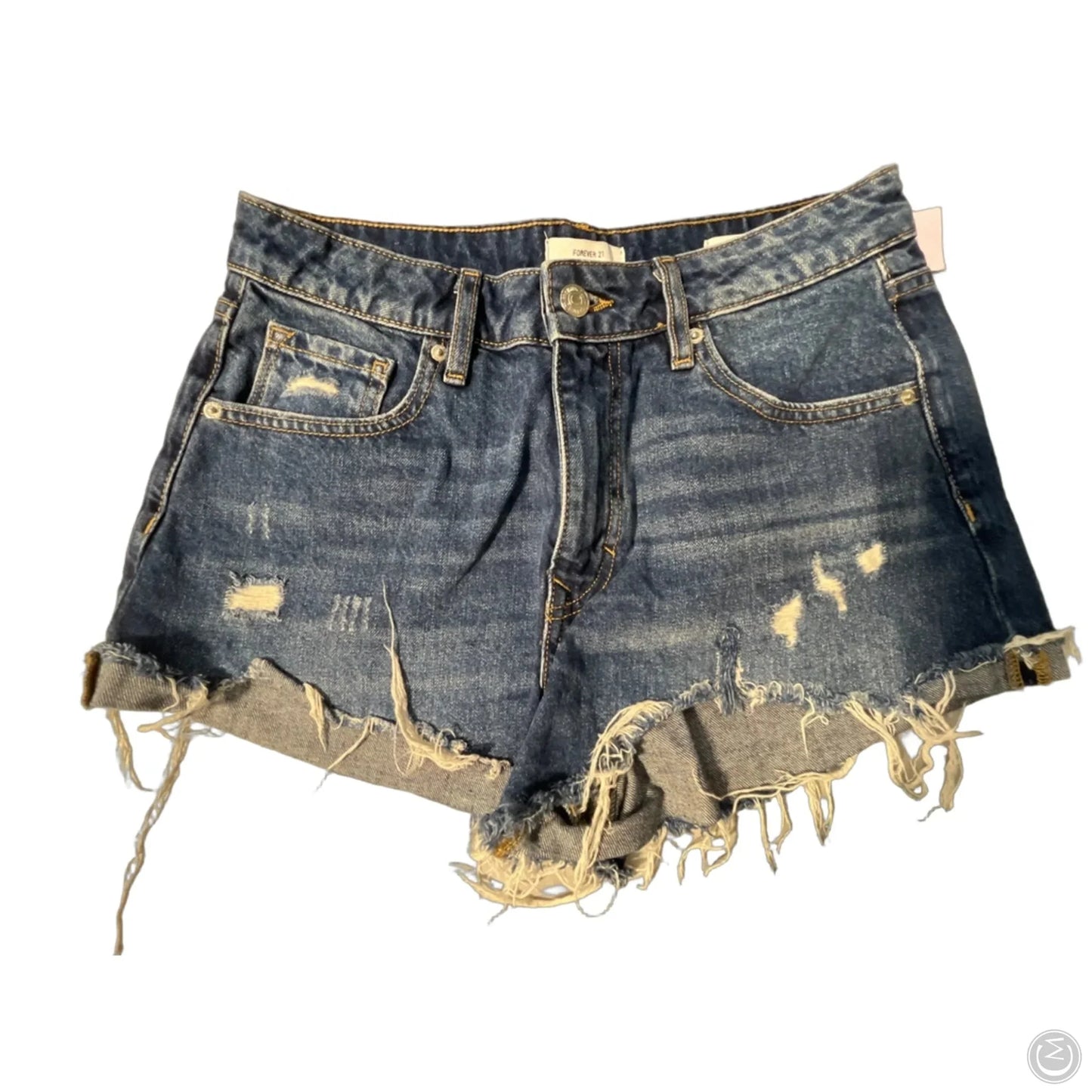 Shorts By Forever 21 In Blue Denim, Size: 4