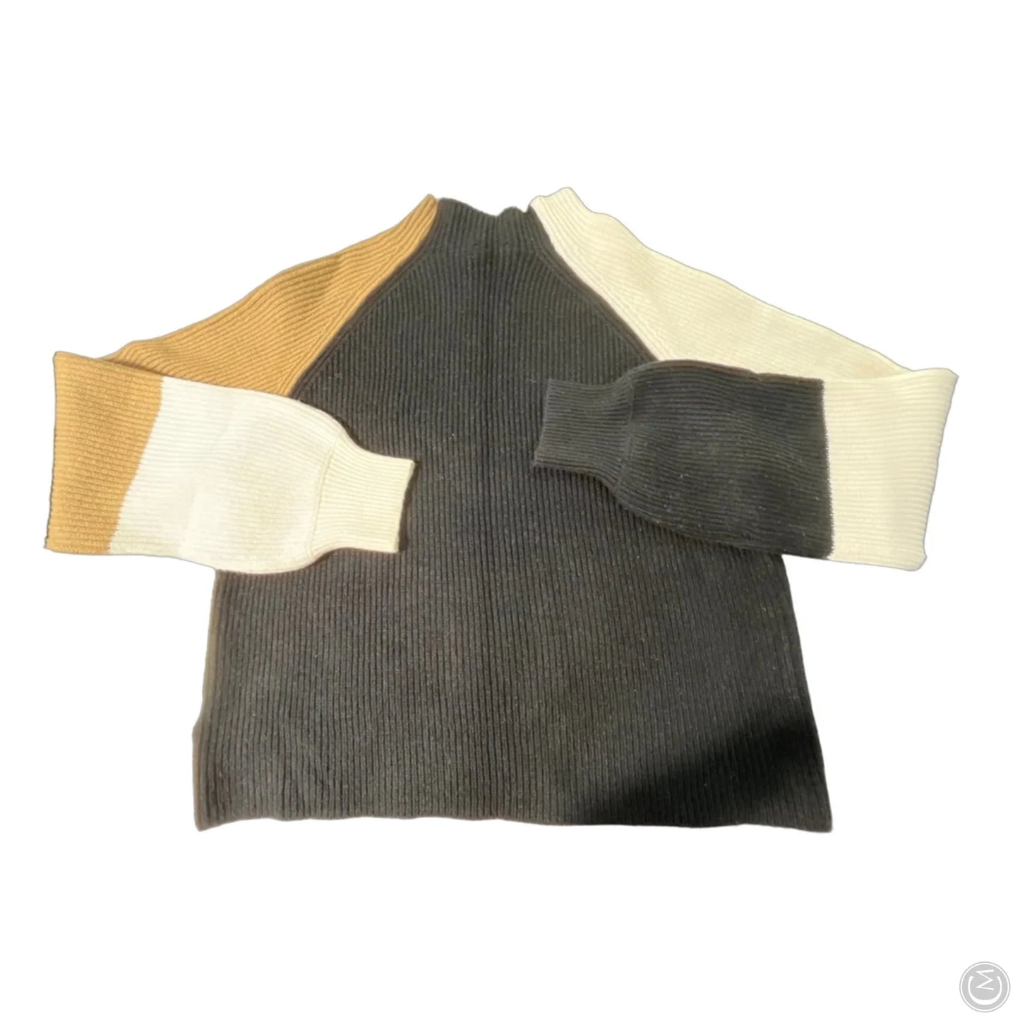 Sweater By Bebe In Black & Tan, Size: Xl
