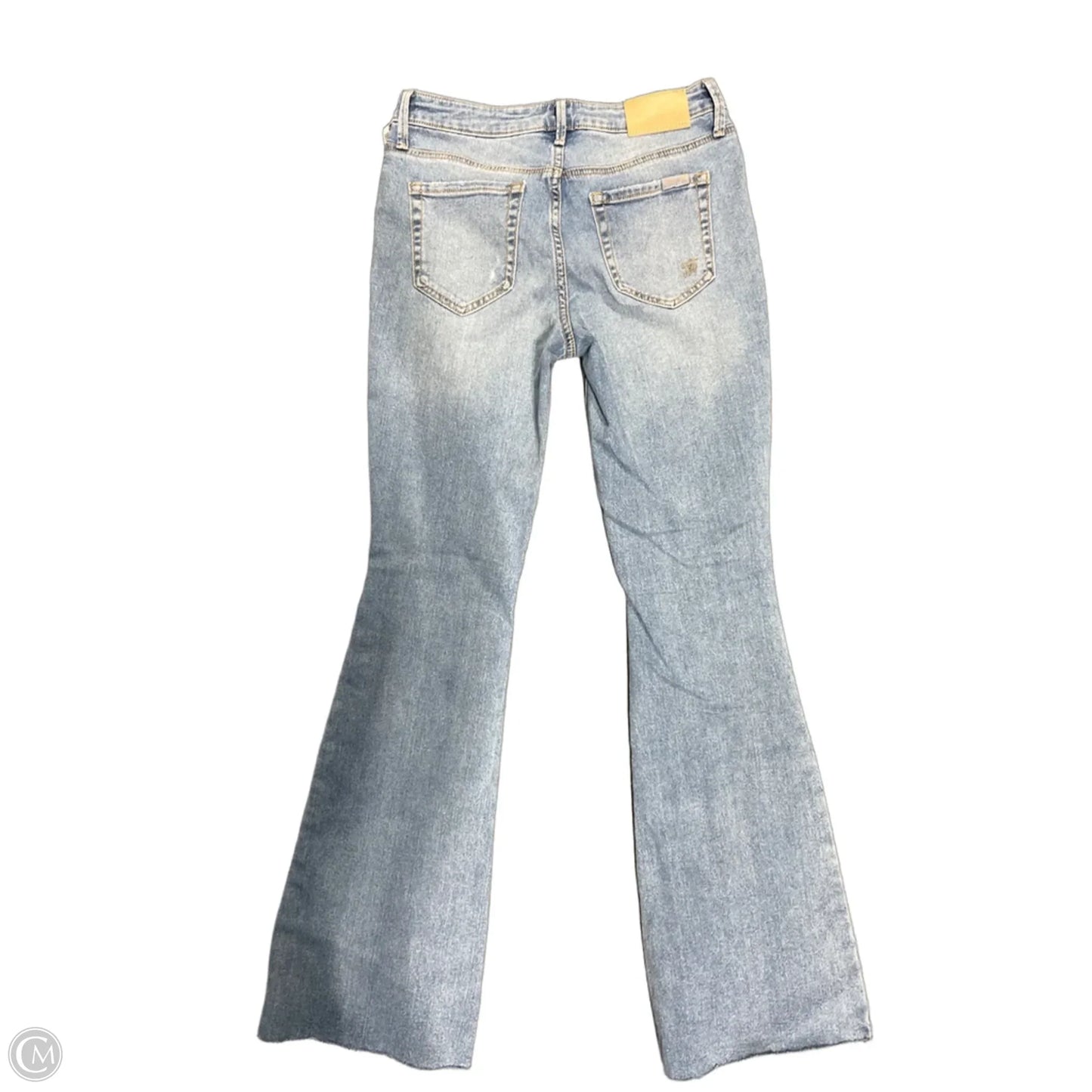 Jeans Flared By Seven 7 In Blue Denim, Size: 2