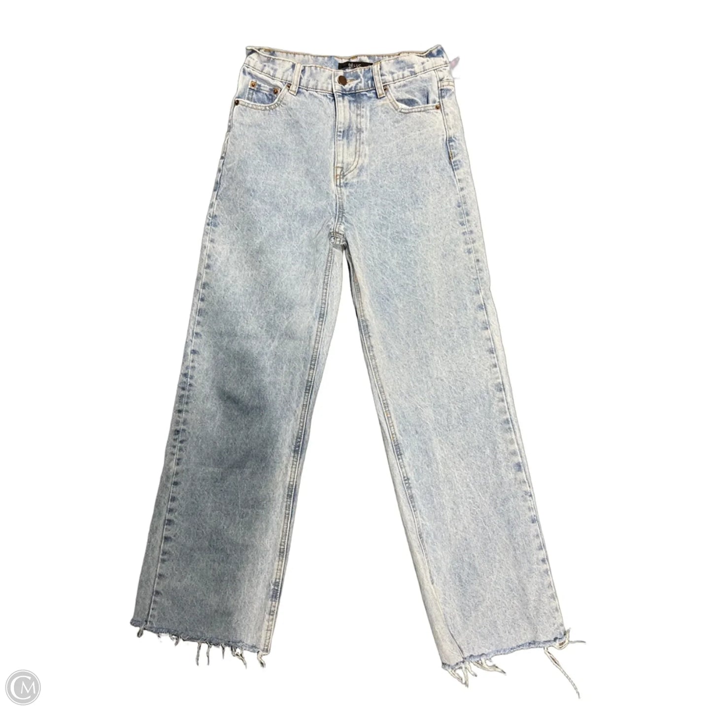 Jeans Straight By Deluc In Blue Denim, Size: S