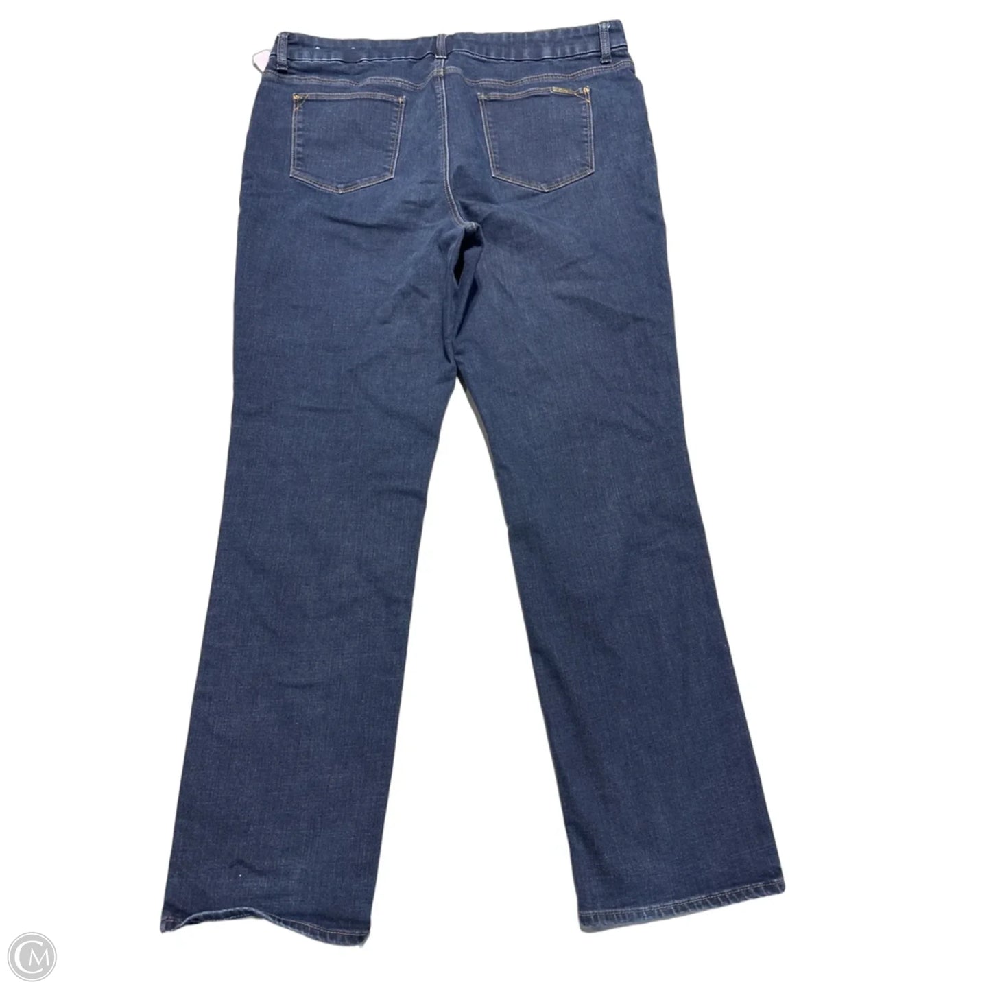 Jeans Straight By Chicos In Blue Denim, Size: 16