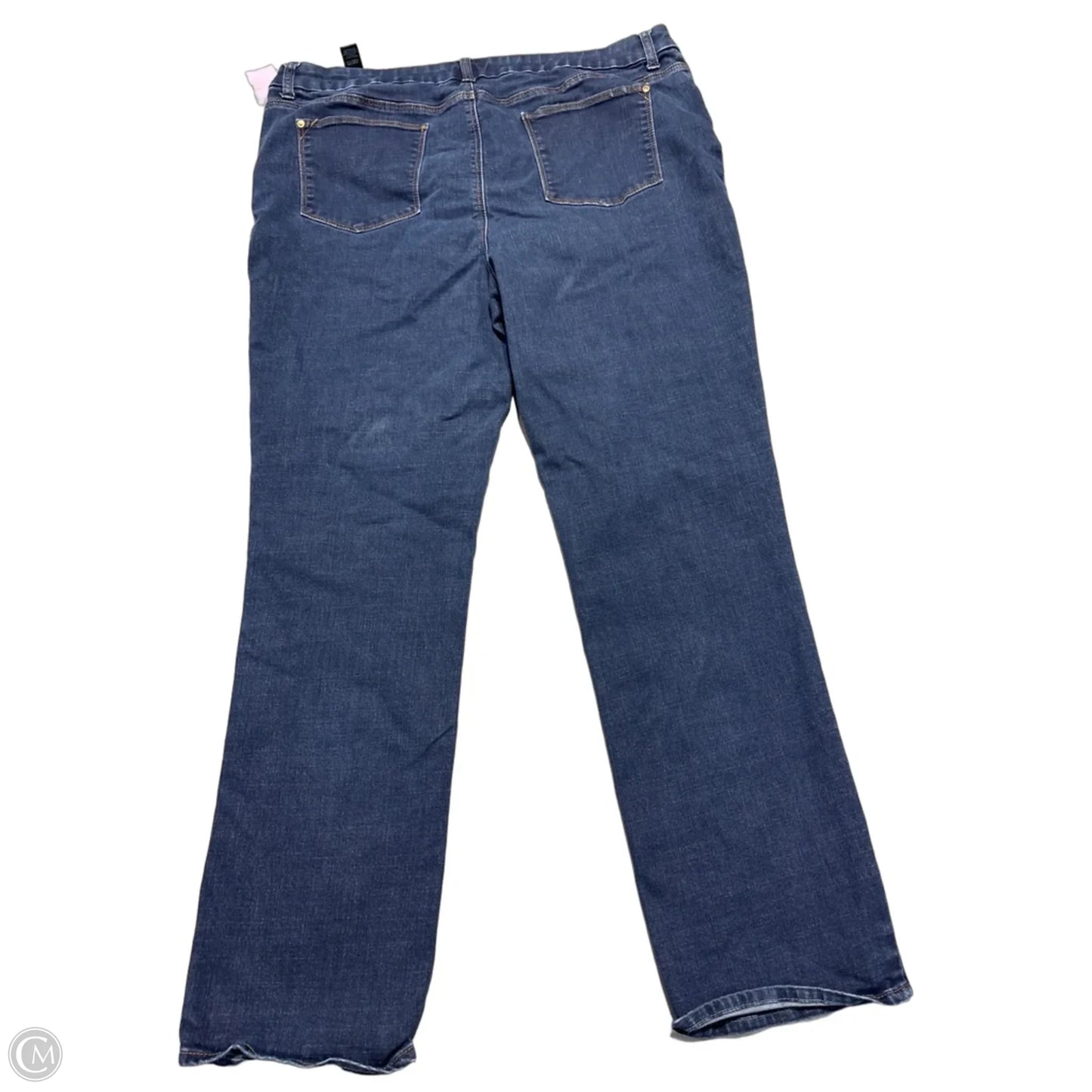 Jeans Straight By Chicos In Blue Denim, Size: 16