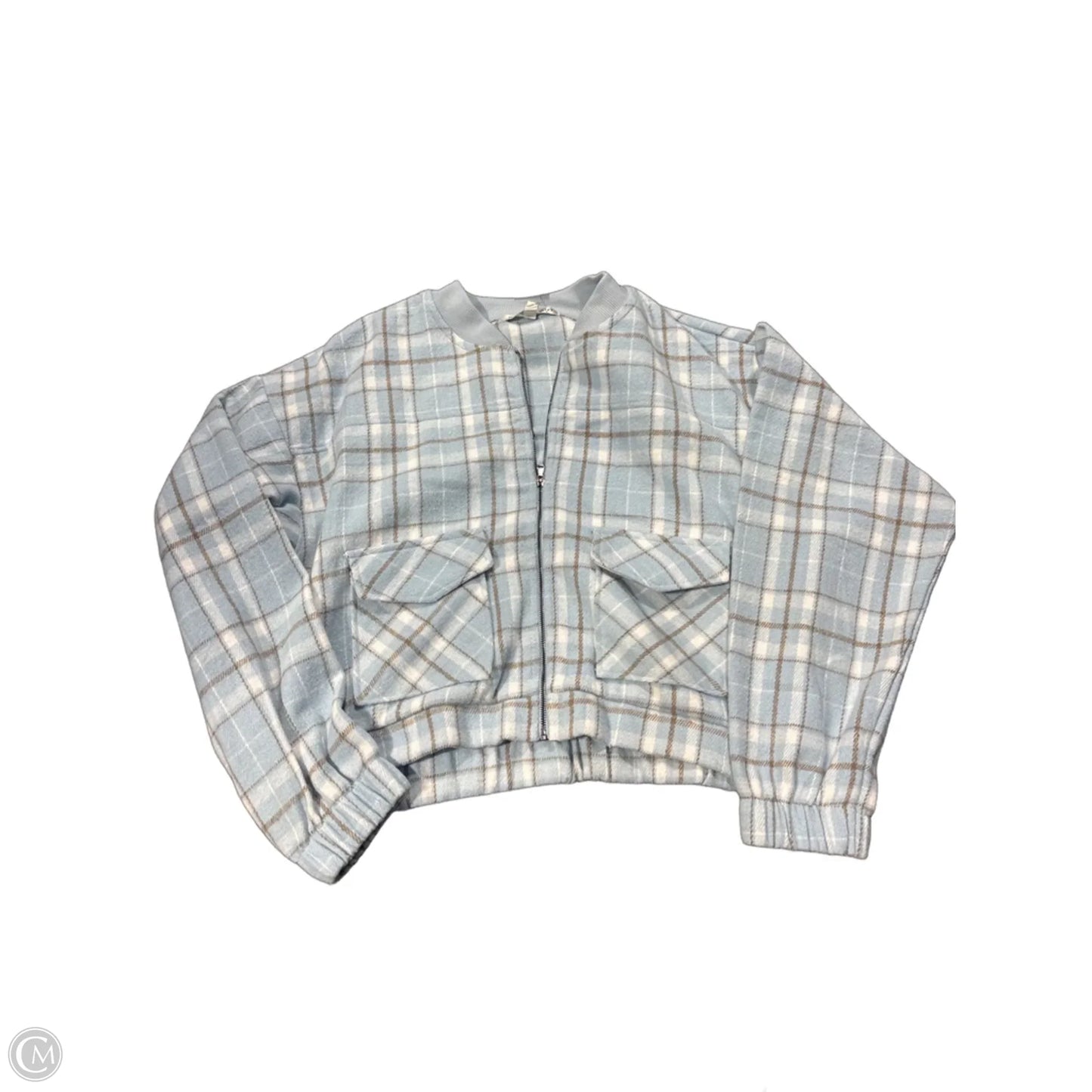 Top Long Sleeve By Madden Girl In Blue, Size: L