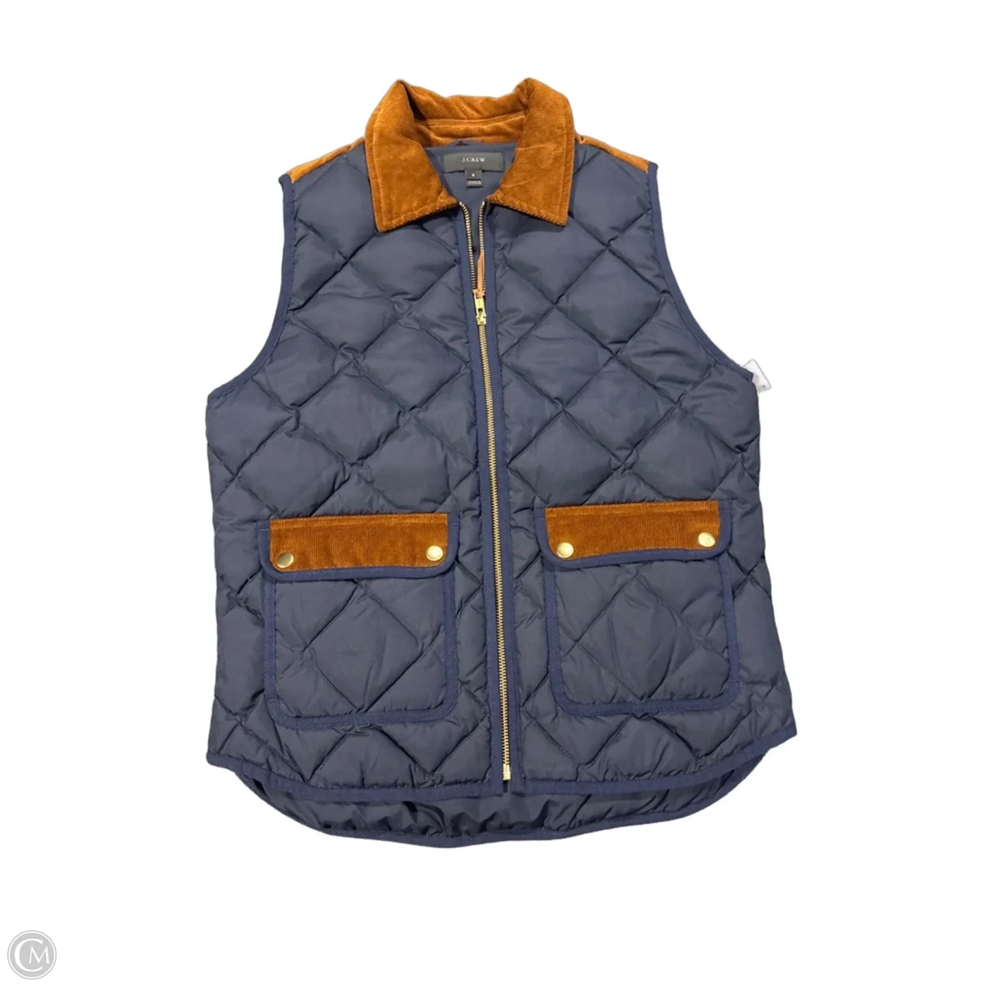 Vest Puffer & Quilted By J. Crew In Navy, Size: S