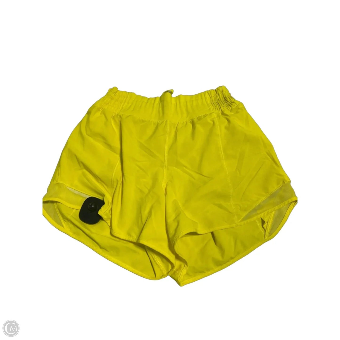 Athletic Shorts By Lululemon In Yellow, Size: 6