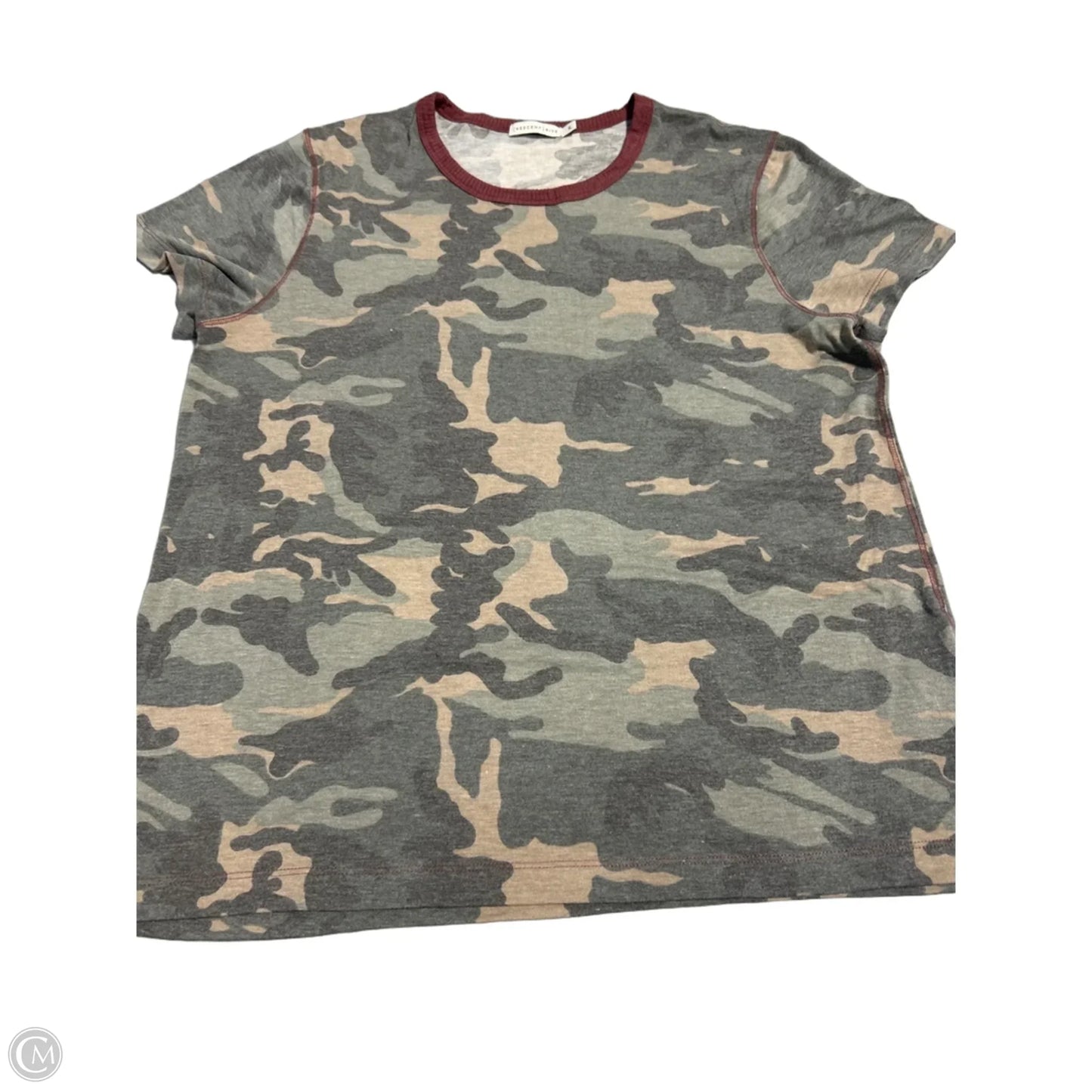 Top Short Sleeve By Cmc In Camouflage Print, Size: Xl