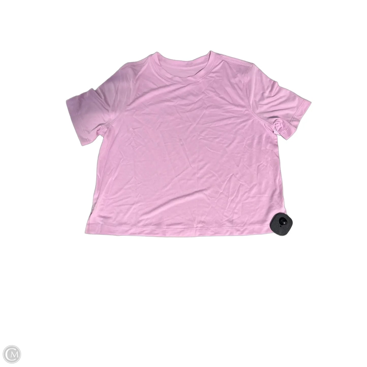 Athletic Top Short Sleeve By Lululemon In Pink, Size: S