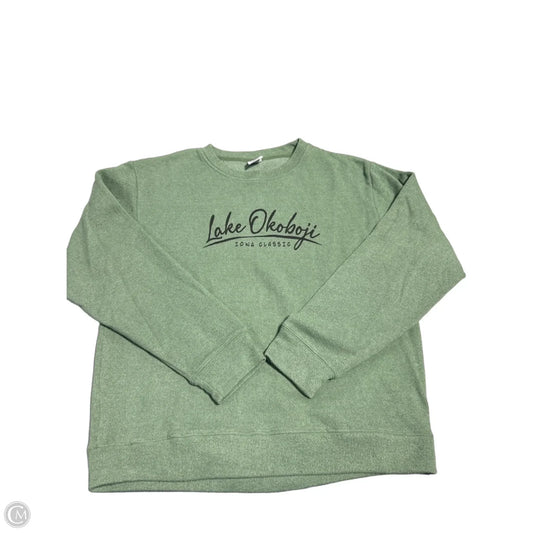Top Long Sleeve By Cmc In Green, Size: Xl