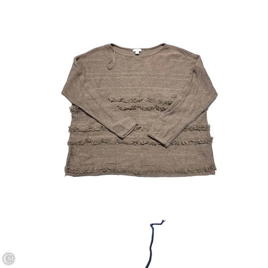 Top Long Sleeve By J. Jill In Brown, Size: M