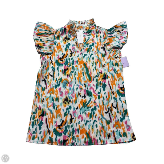 Top Short Sleeve By Cmc In Multi-colored, Size: S
