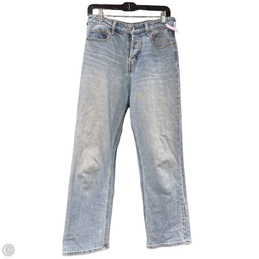 Jeans Straight By H&m In Blue Denim, Size: 8