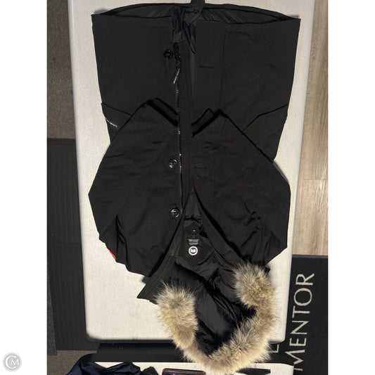 Coat Luxury Designer By Canada Goose In Black, Size: M