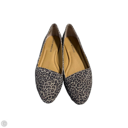 Shoes Flats By Lucky Brand In Animal Print, Size: 7.5